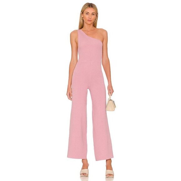 Free People Waverly Jumpsuit in Lilac Wine Medium New Womens Knit Outfit - Picture 1 of 13